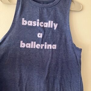 Cute ballerina tank